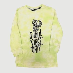 Skeleton "Ghoul Vibes Only" Tie Dye Shirt, Small